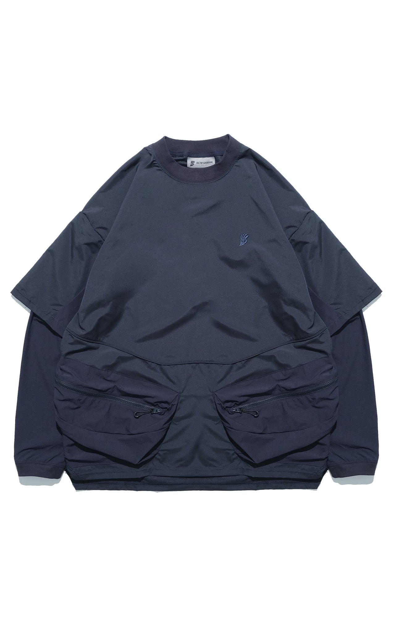 SS22 / 02 TH-060 Detachable Sleeves T-shirt (Navy) – OCTO GAMBOL